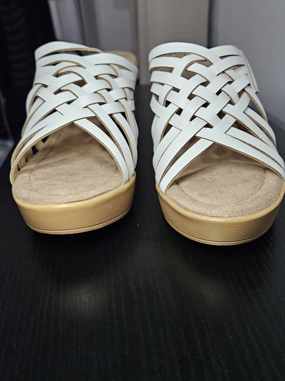CL by Laundry adjustable Woven Strappy Block Heel Comfy Women's Sandals Size 8.5 - Picture 6 of 10